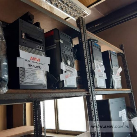 Sprzęt elektroniczny - pakiet zawierający 289 poz. asort. (wg oddzielnego wykazu), w tym m.in.: drukarka Brother, komputer HP, notebook Dell (bez dysków twardych) itp. 